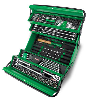 Набор инструментов в металлическом ящике 111 предметов TOPTUL GCAZ111A Набор инструментов в металлическом ящике 111 предметов TOPTUL GCAZ111A