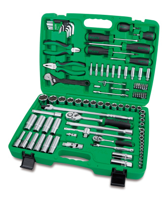 Набор инструментов в чемодане 1/4" и 1/2" 6-гр., 97 предметов TOPTUL GCAI9701 Набор инструментов в чемодане 1/4" и 1/2" 6-гр., 97 предметов TOPTUL GCAI9701